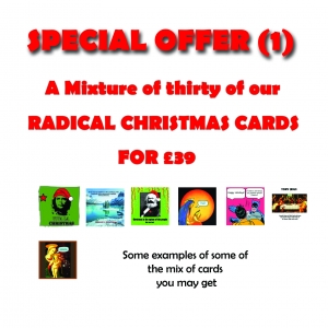 Mix of 30 Radical Christmas Cards